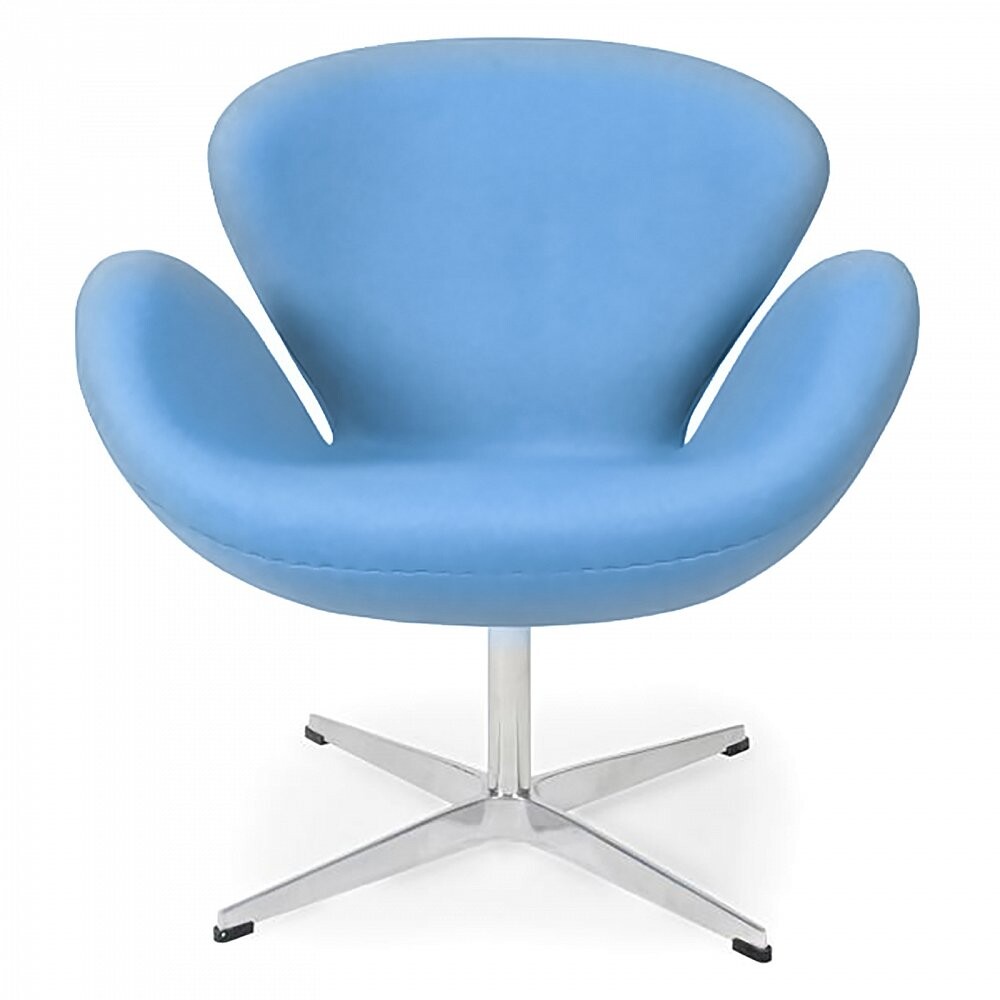 Кресло Swan Chair голубое