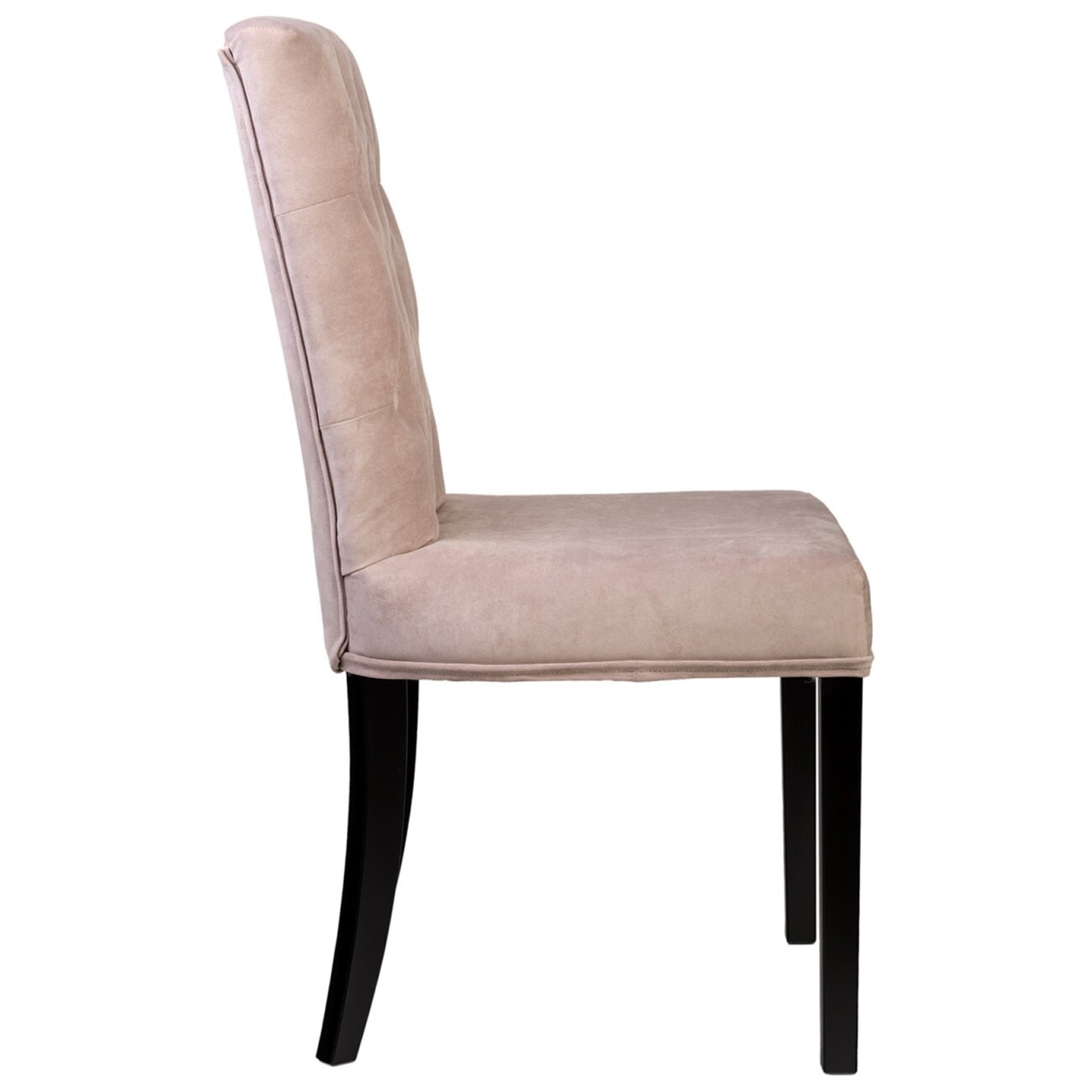 Стул обеденный со стяжкой бледно-розовый микровелюр Grace - изображение 3
