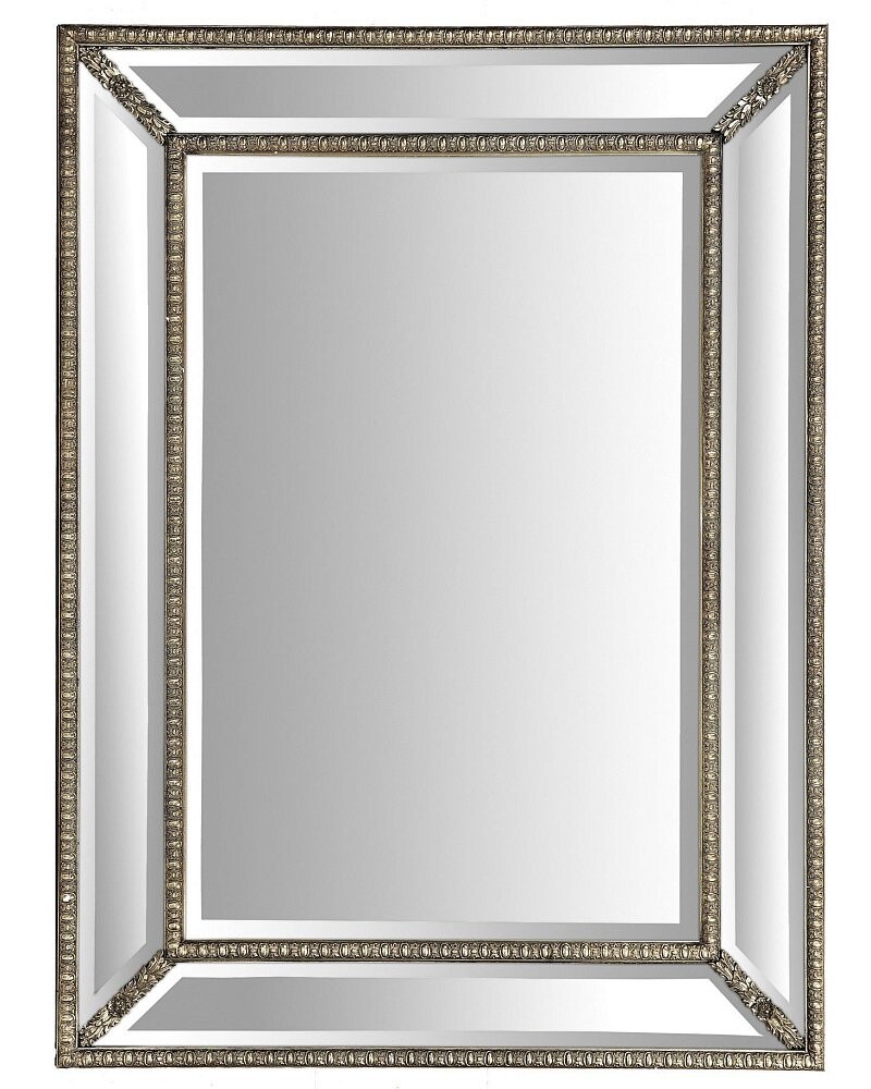 Зеркало прямоугольное в серебряной раме "Джонатан" флорентийское серебро