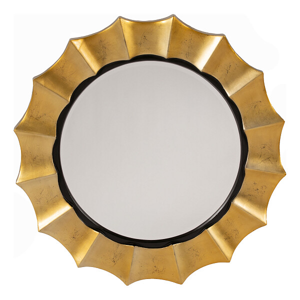 Зеркало круглое золото "Полин" 89,5 см - изображение 1