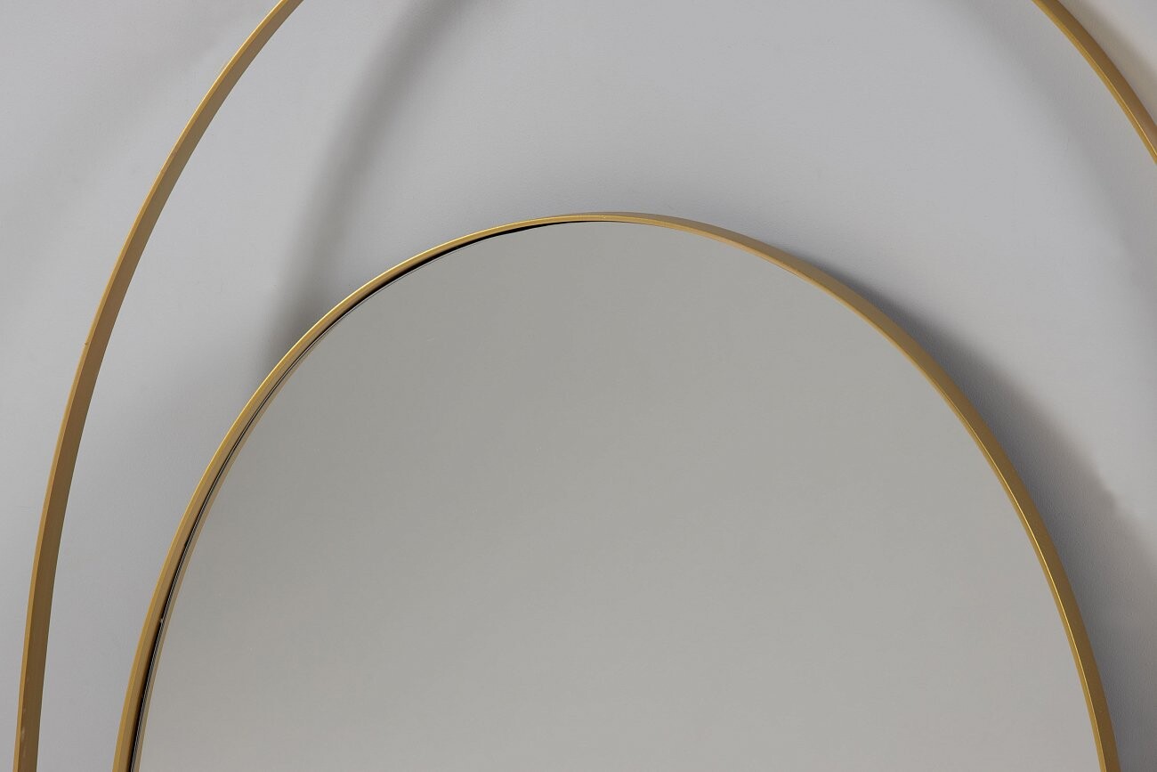 Зеркало круглое в асимметричной раме "Аурелия" 100 см - изображение 2