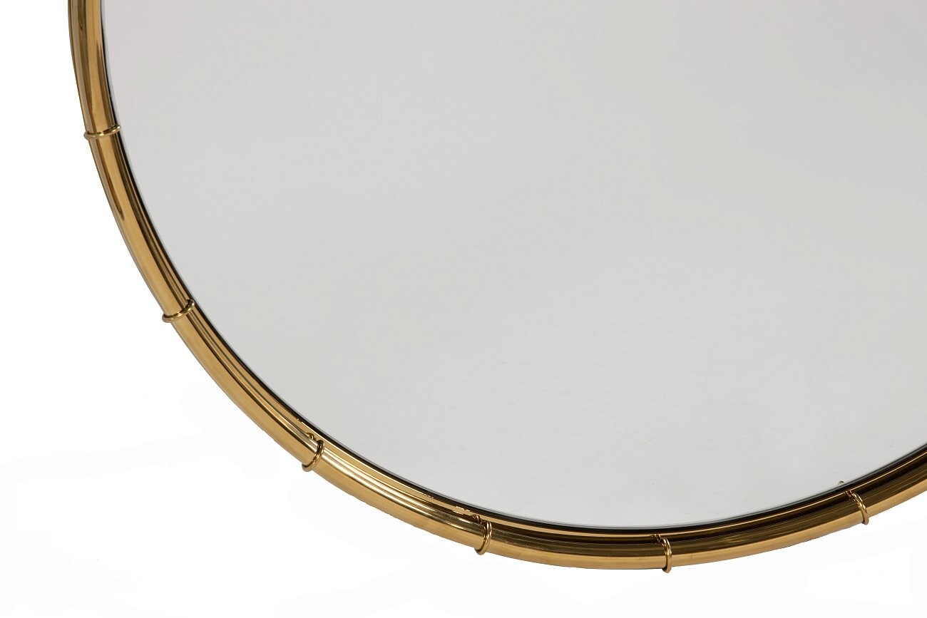 Зеркало металлическое круглое с подвесом "Диана" 76 см - изображение 2