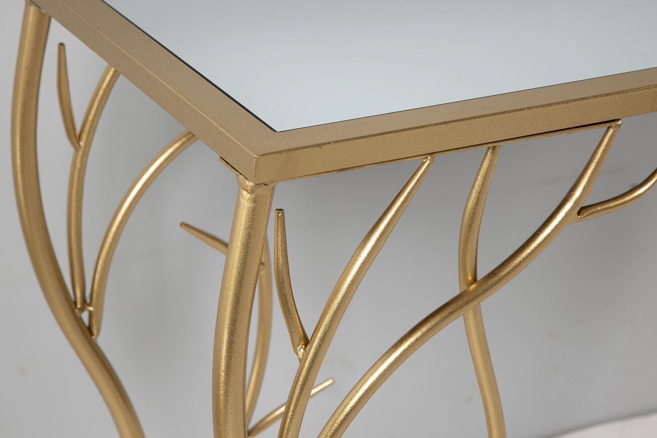 Консоль металлическая резная "Амори" 116 см - изображение 2