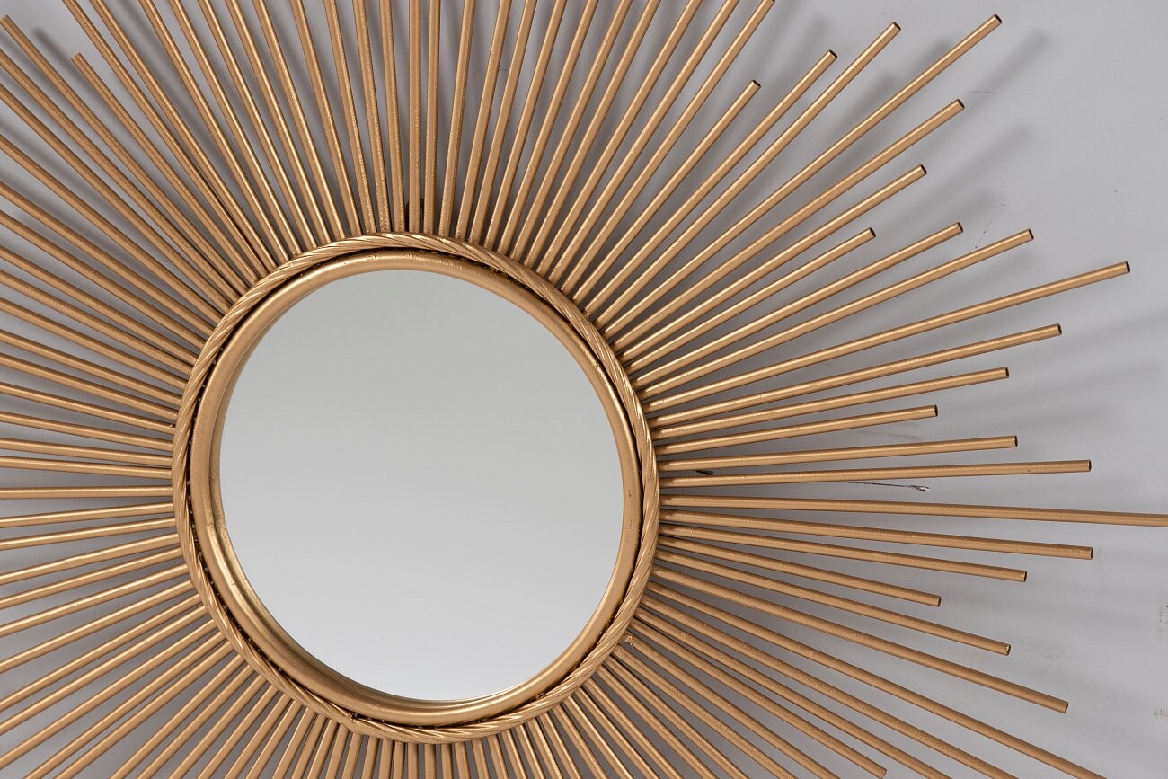 Зеркало-солнце металлическое "Одилон" 80 см - изображение 2