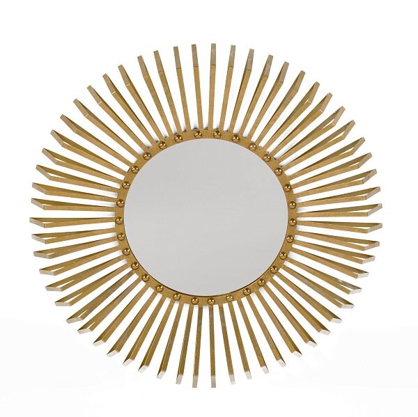 Зеркало-солнце золото "Бланш" 80 см - изображение 1