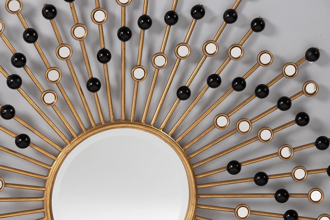 Зеркало-солнце с цветным декором "Дезири" 99 см - изображение 2