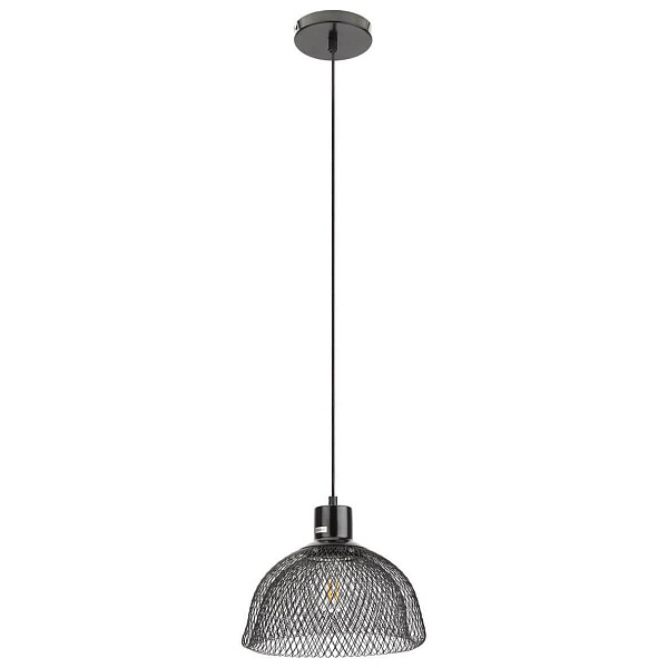 Люстра подвесная с металлическим плафоном черная Loft PL6 BK - изображение 1