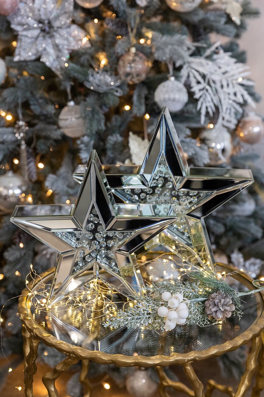 Декоративная зеркальная звезда Маленькая - изображение 2