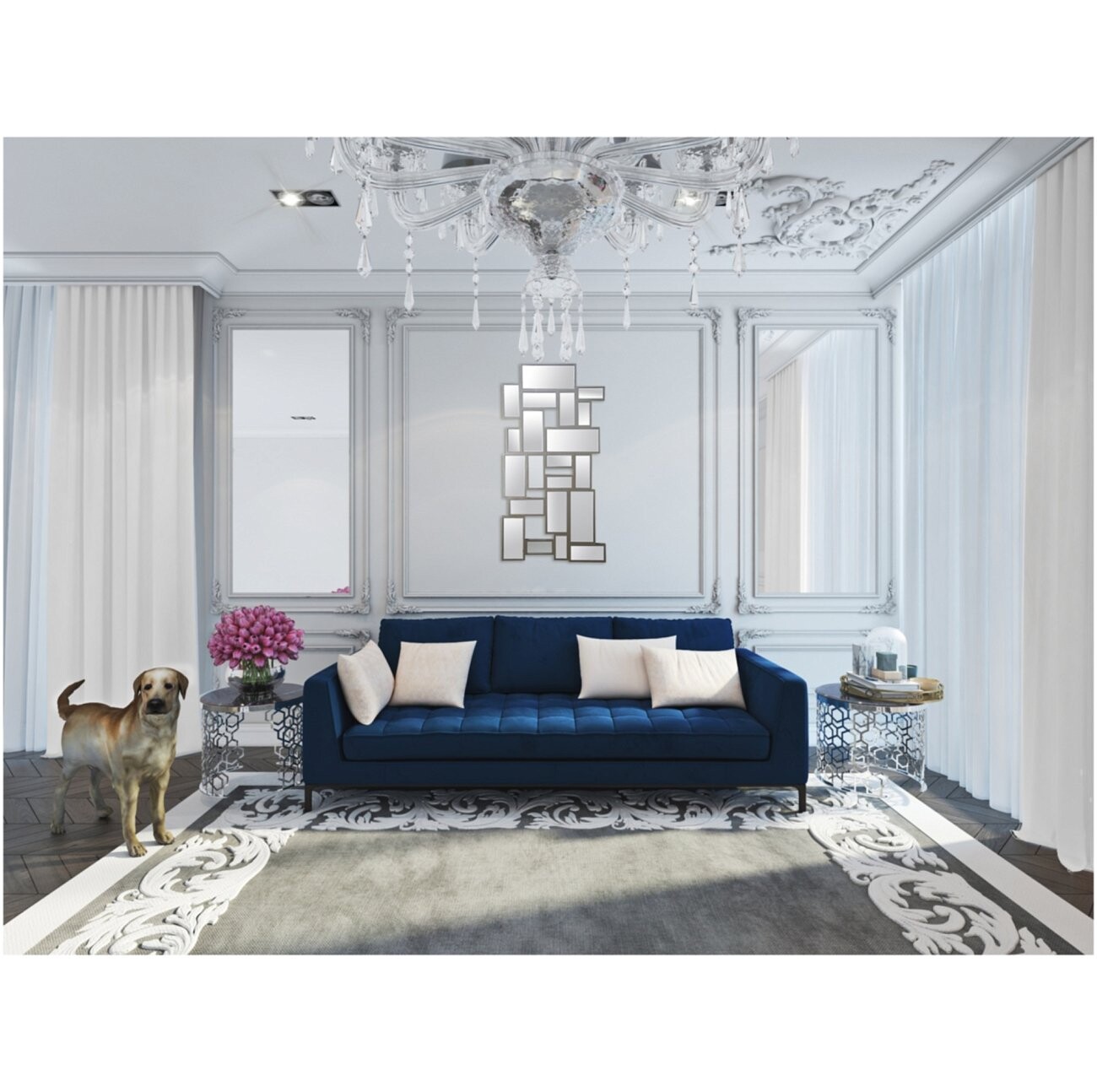 Зеркальное панно декоративное Dispersione - изображение 2