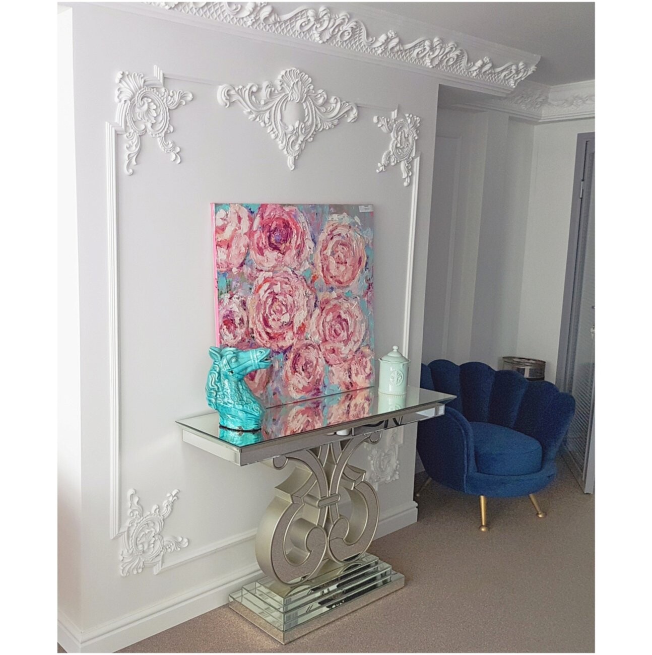 Консоль зеркальная с фигурной ножкой Grandiosamente - изображение 4