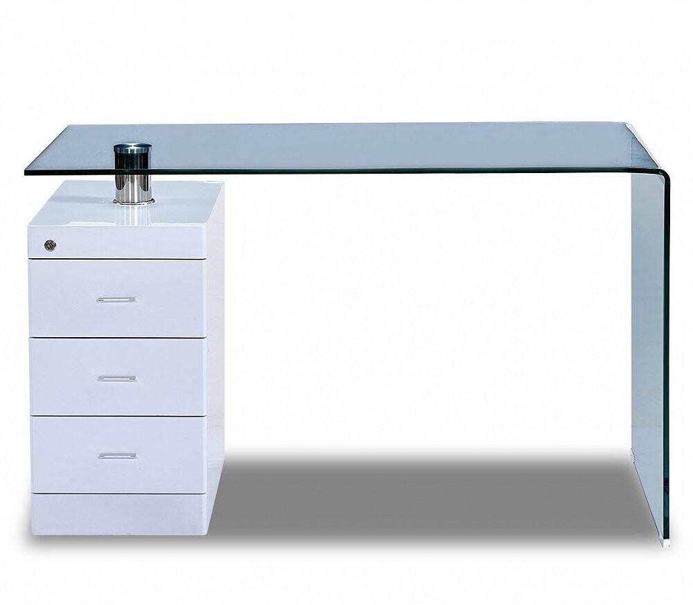 Письменный стол Evita прозрачный / белый