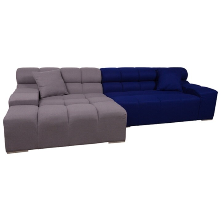 Диван Tufty-Time Sofa угловой модульный серо-синий - изображение 2