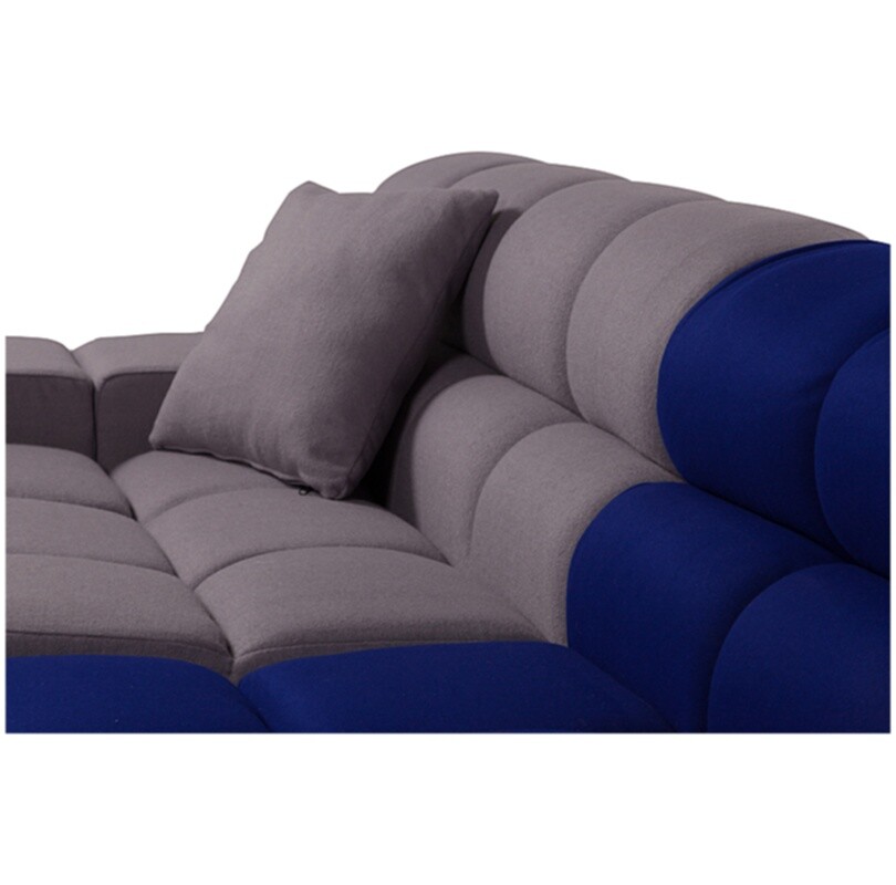Диван Tufty-Time Sofa угловой модульный серо-синий - изображение 3
