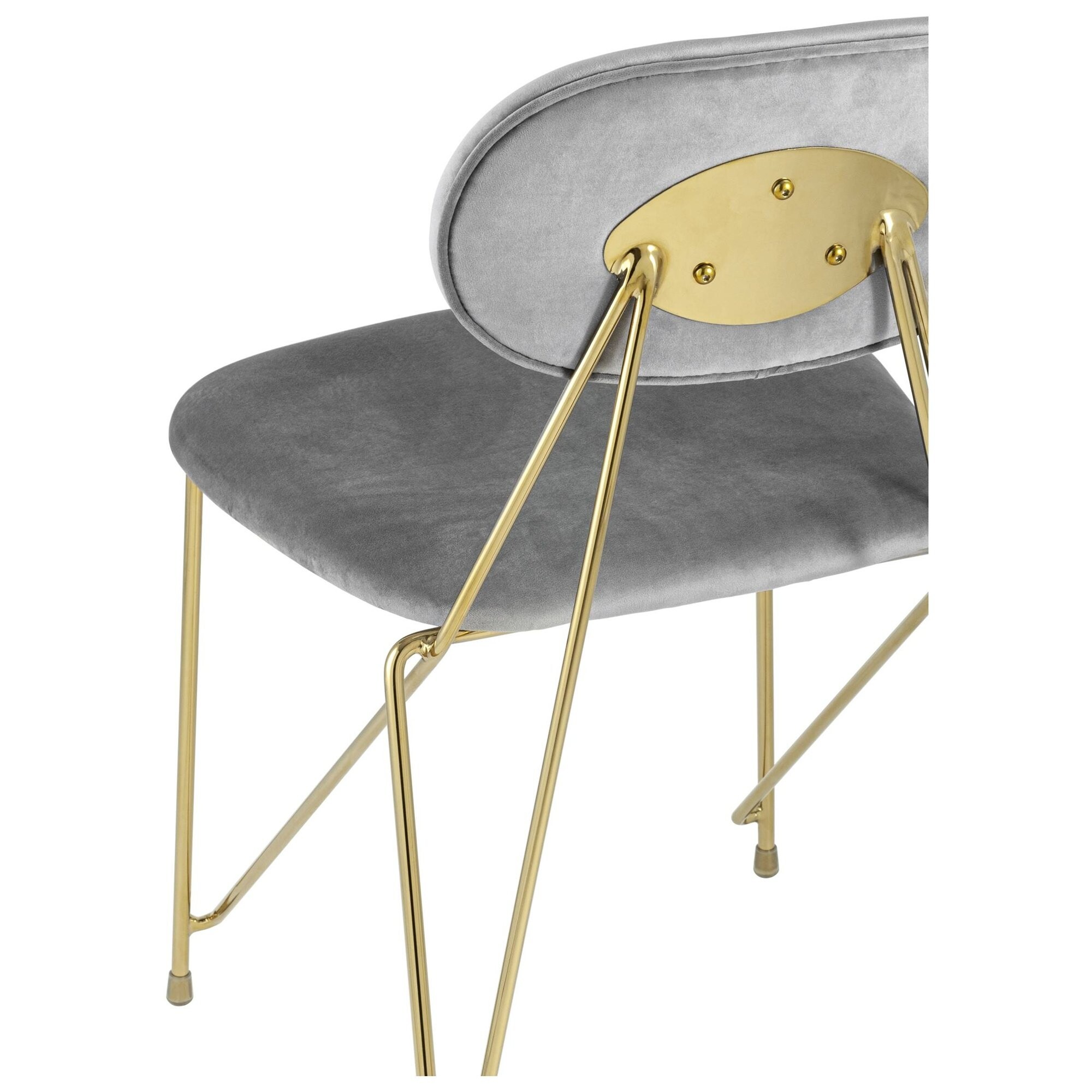 стул с золотым каркасом