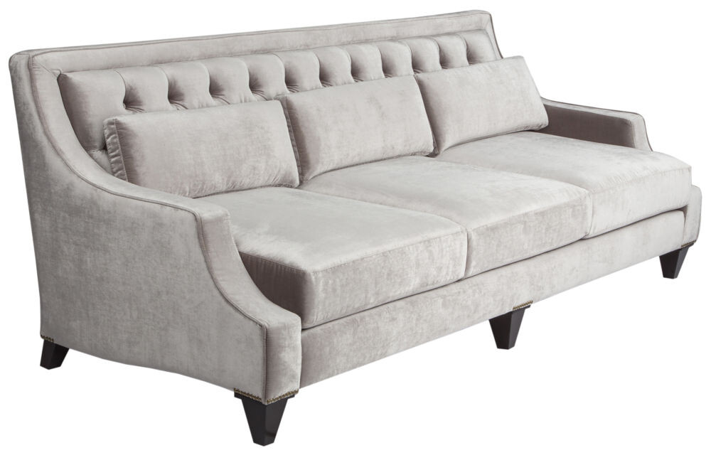 Диван Tufted прямой серый - изображение 3