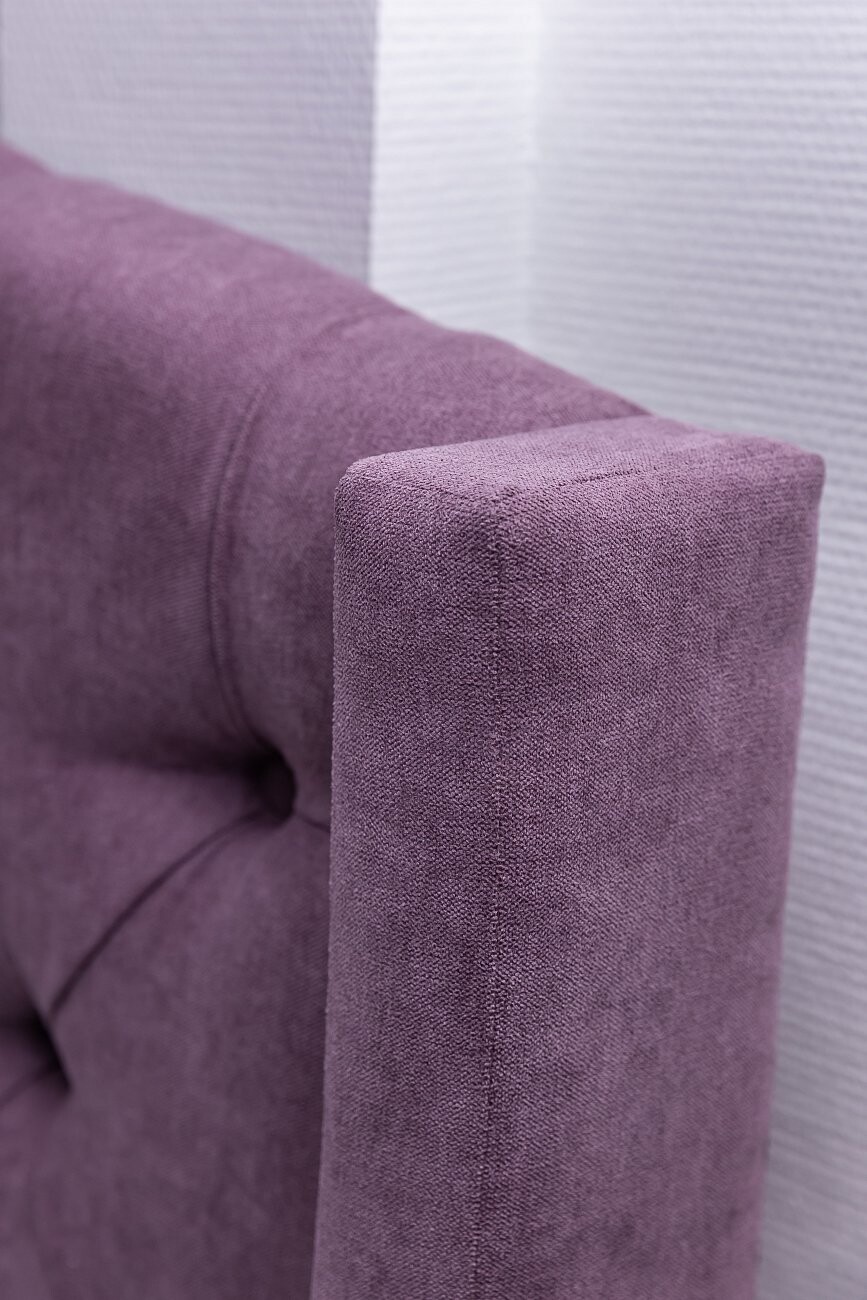 Кровать двуспальная 180х200 без гвоздиков фиолетовая Hugo - изображение 11