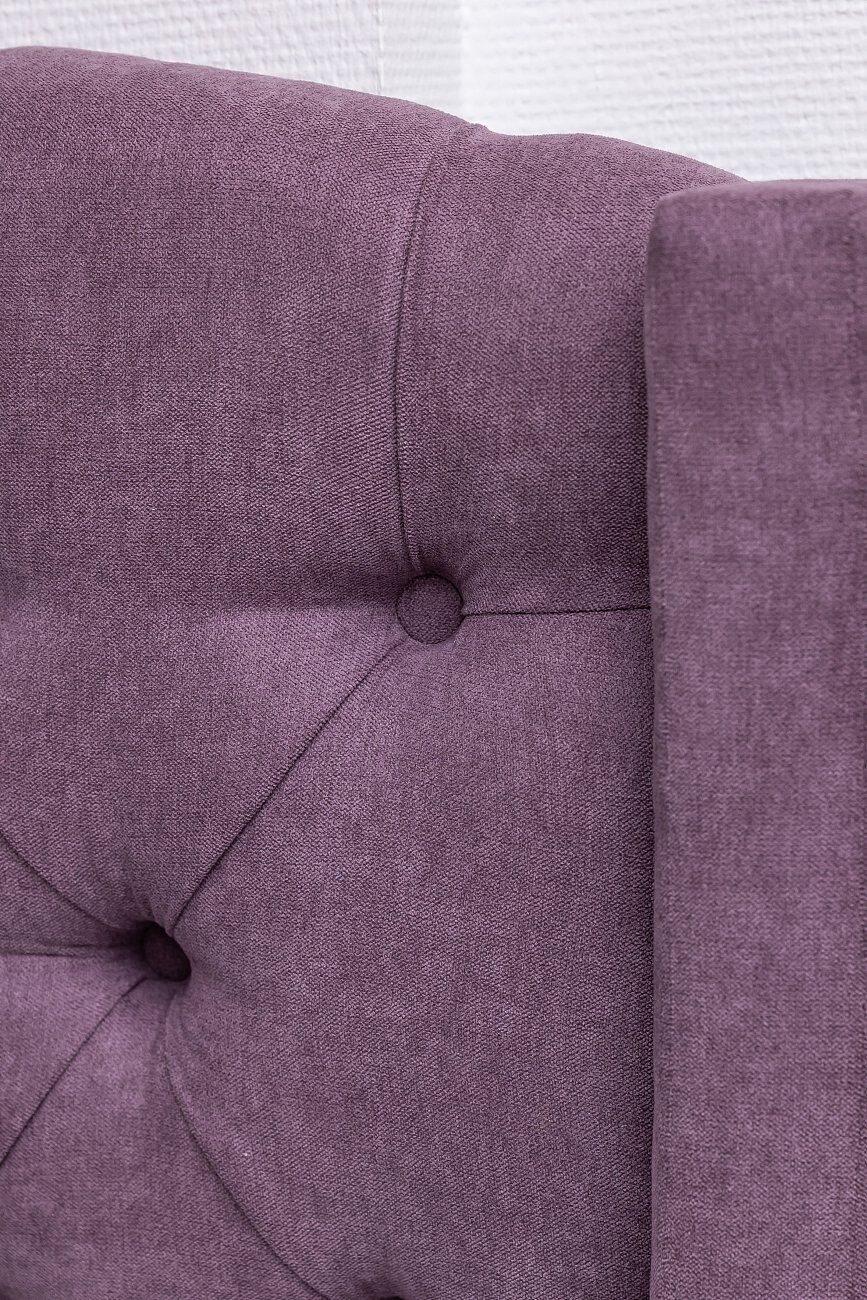 Кровать двуспальная 180х200 без гвоздиков фиолетовая Hugo - изображение 12