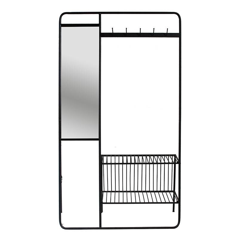 Вешалка металлическая с зеркалом