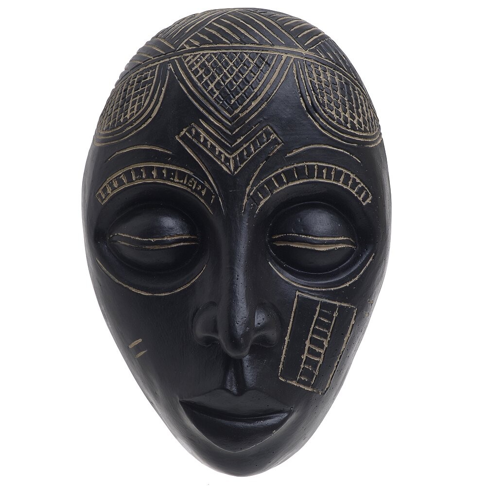Декор настенный черно-золотой Mask Ancient Sanctuary