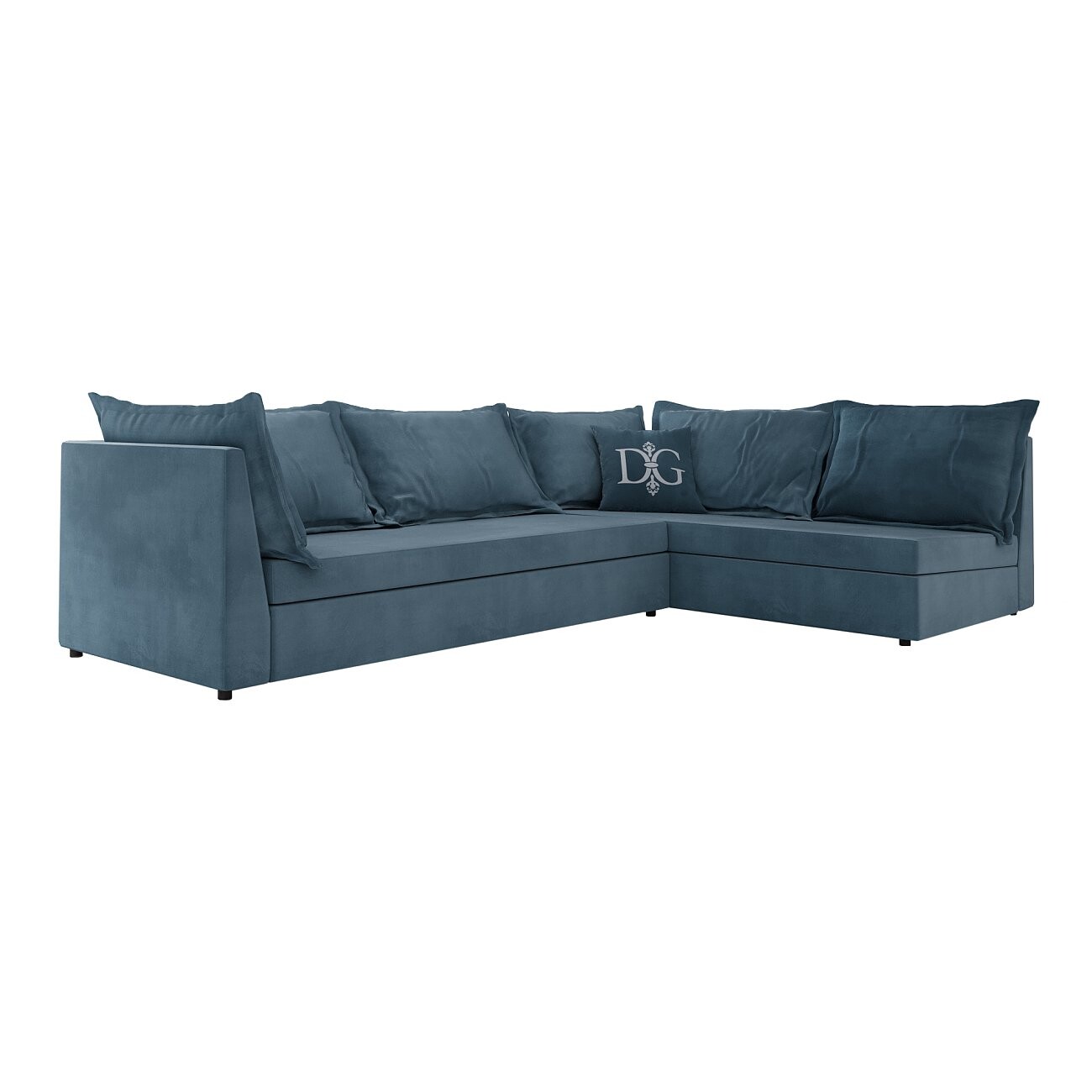 Диван угловой Denver R-Shaped цвет деним - изображение 2