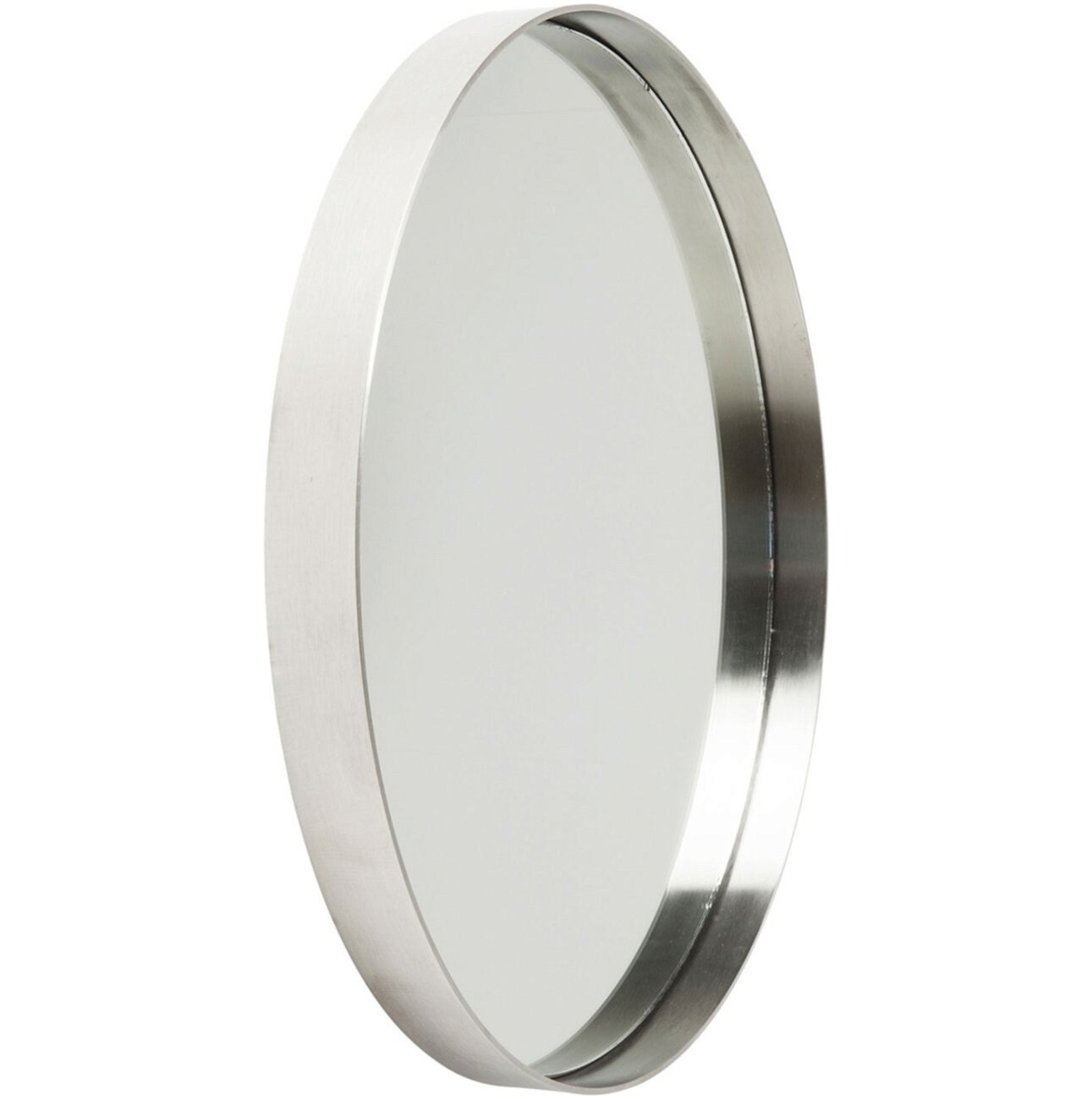 Зеркало настенное круглое 60 см серебро Curve - изображение 3