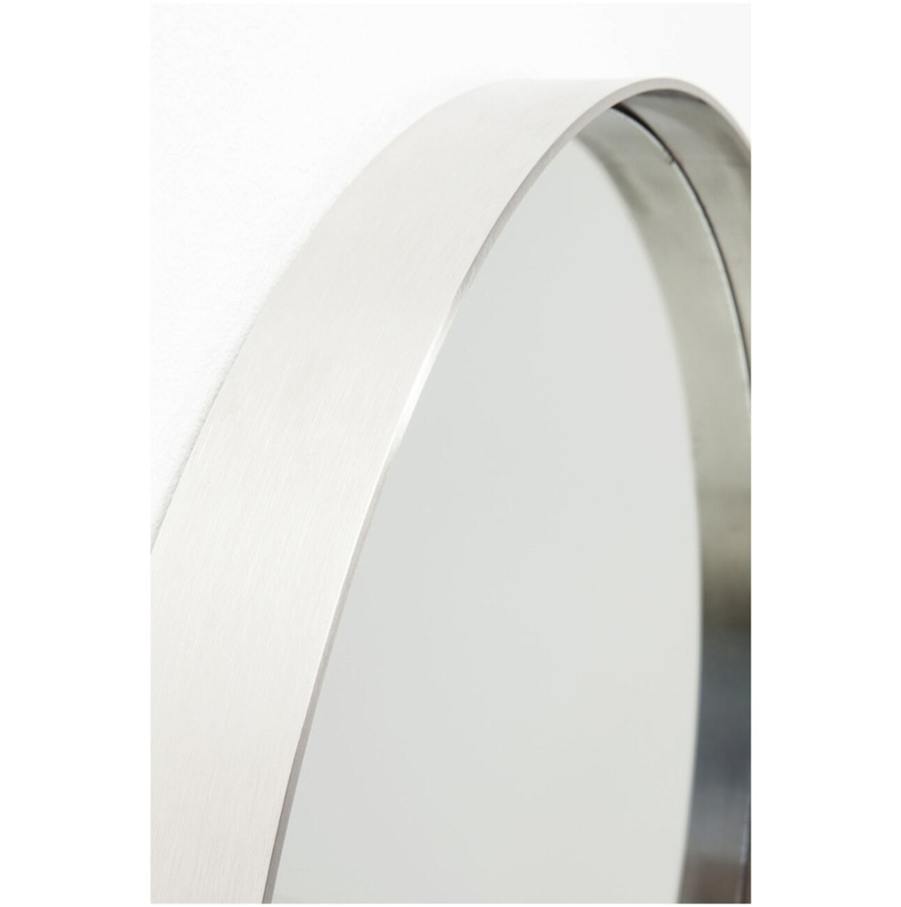 Зеркало настенное круглое 60 см серебро Curve - изображение 4