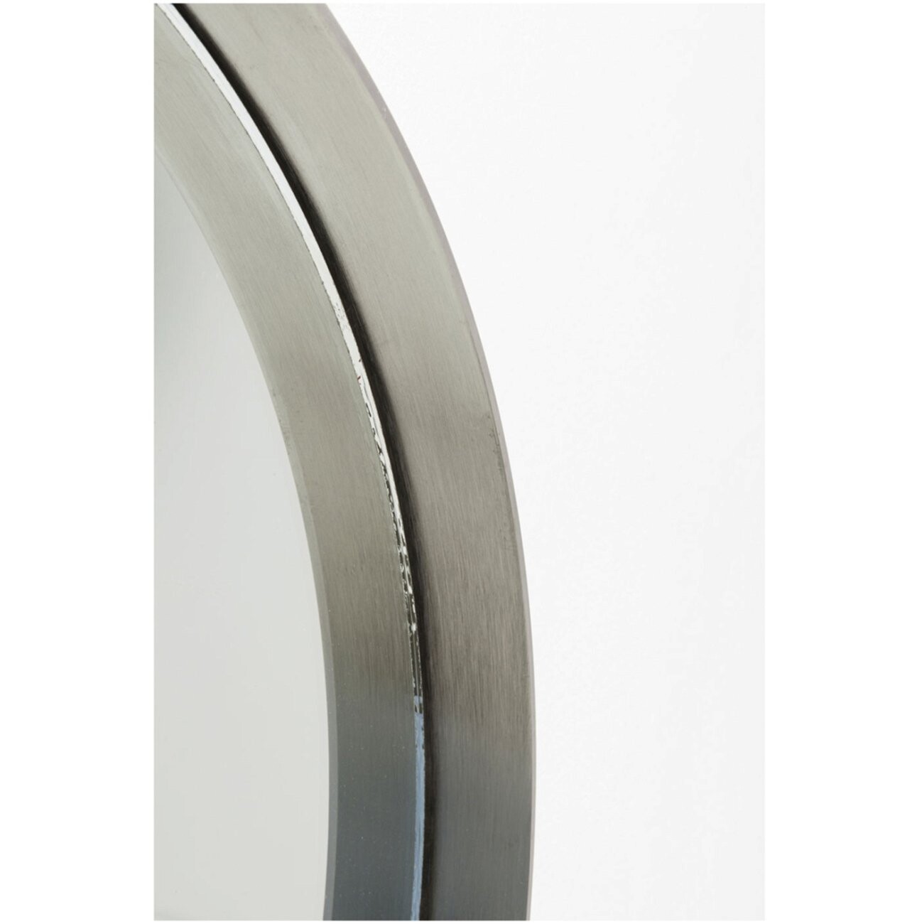 Зеркало настенное круглое 60 см серебро Curve - изображение 5