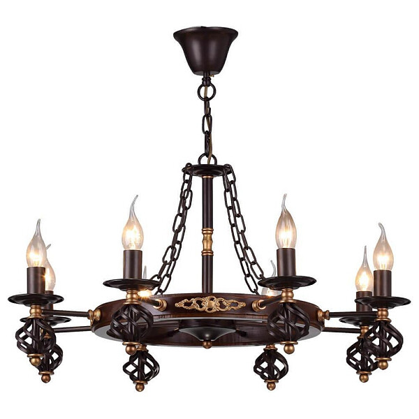 Подвесная люстра Arte Lamp Cartwheel A4550LM-8CK - изображение 1