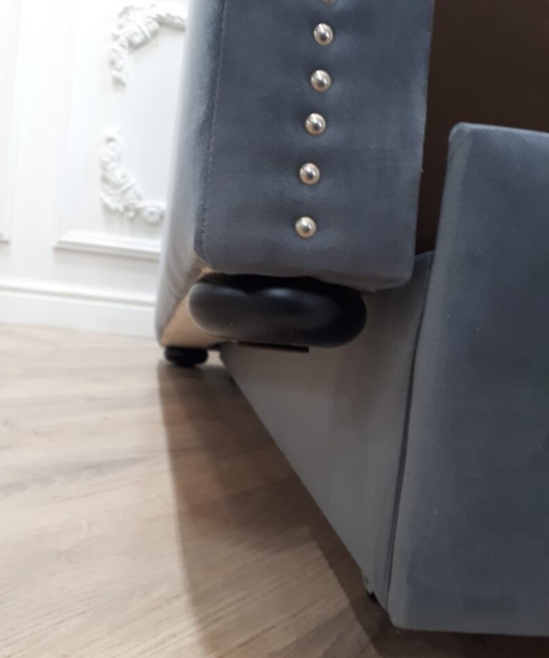 Диван-кровать 90х200 см с дополнительным местом серый Taliya Р - изображение 5