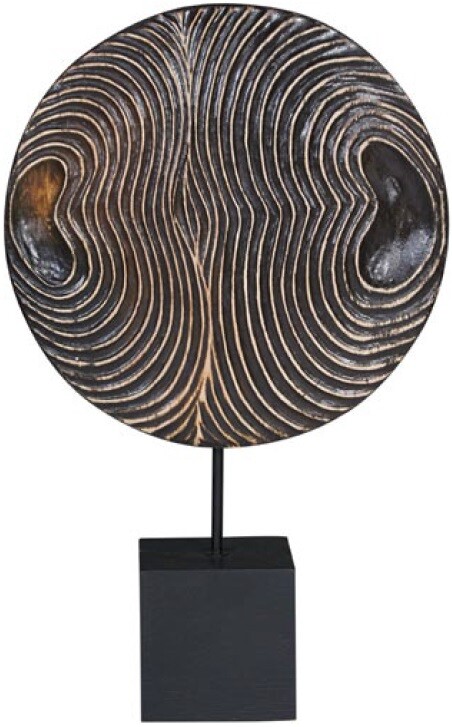 Статуэтка декоративная металлическая 65х40 см коричневая Dion