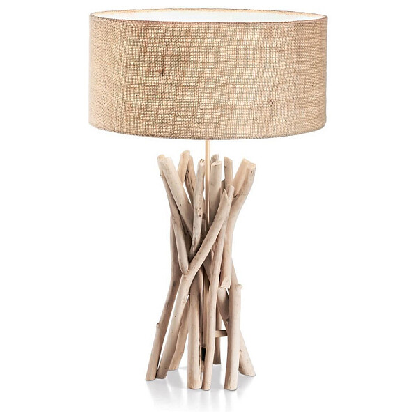 Настольная лампа с абажуром бежевая Driftwood TL1 129570 - изображение 1