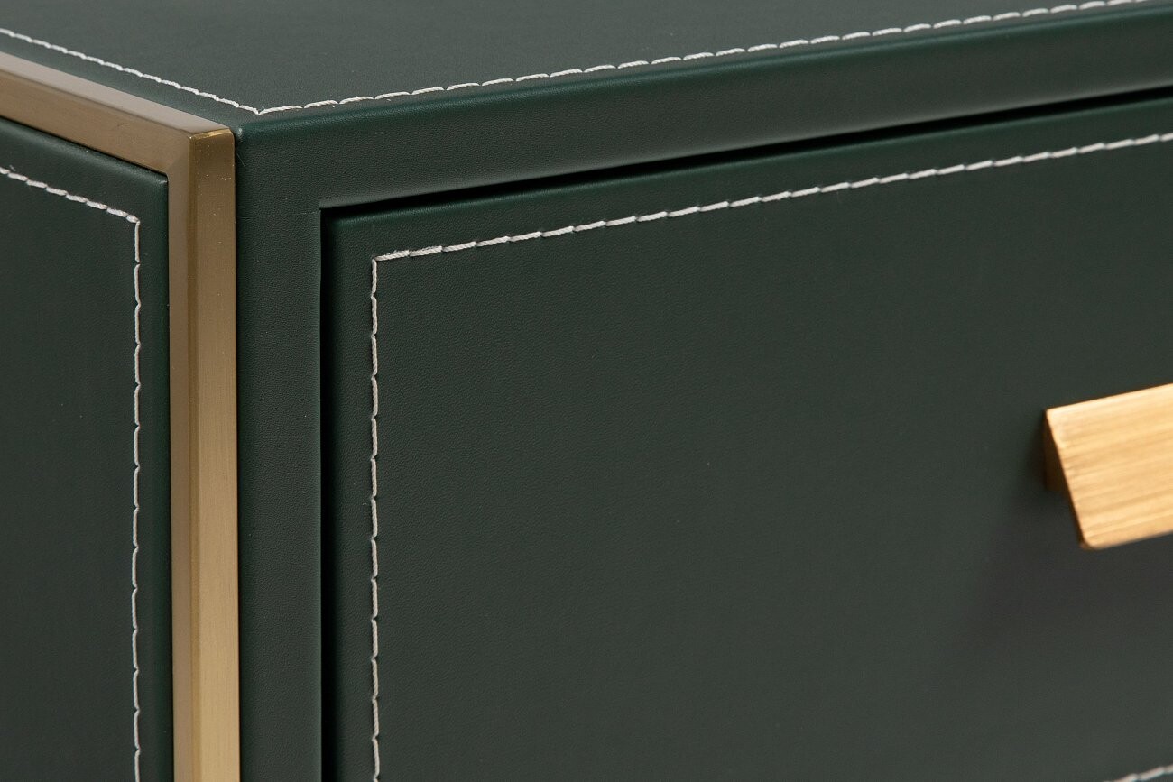 Прикроватная тумбочка с ящиком зеленая "Арабель" - изображение 3