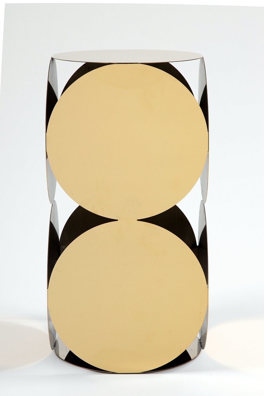 Кофейный столик "Ола" 30 см золото - изображение 2