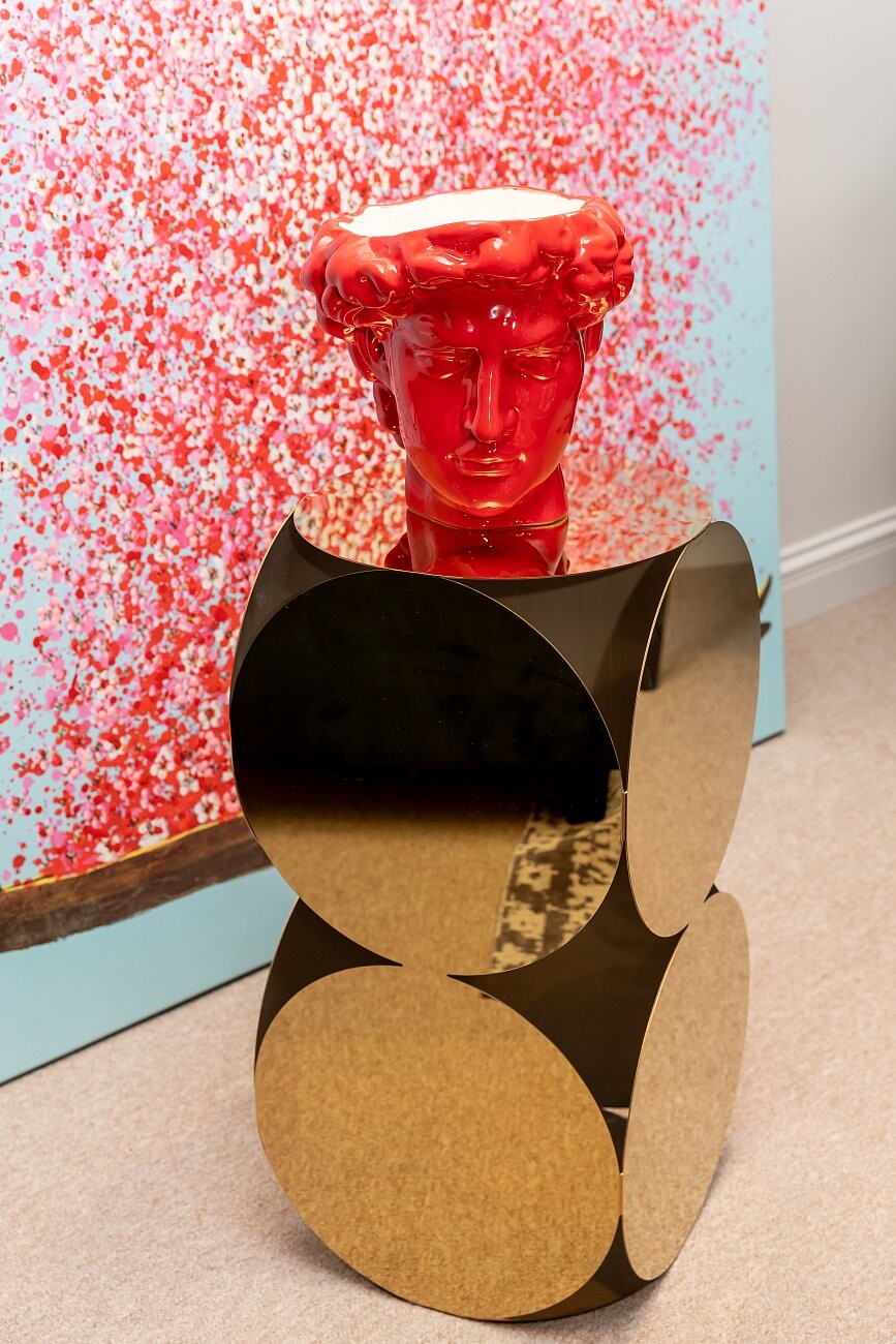 Кофейный столик "Ола" 30 см золото - изображение 4