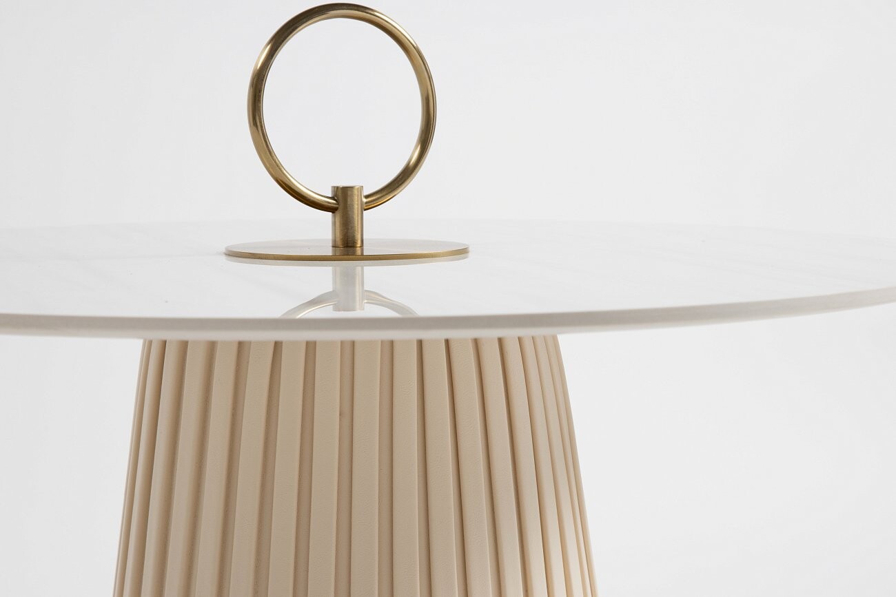 Кофейный столик "Крем-брюле" молочный 60 см - изображение 3