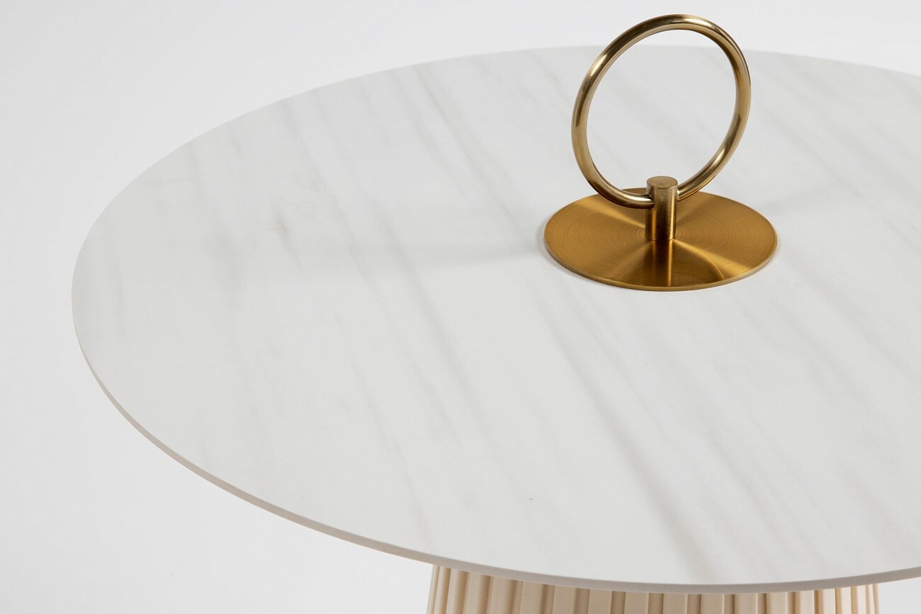 Кофейный столик "Крем-брюле" молочный 60 см - изображение 4