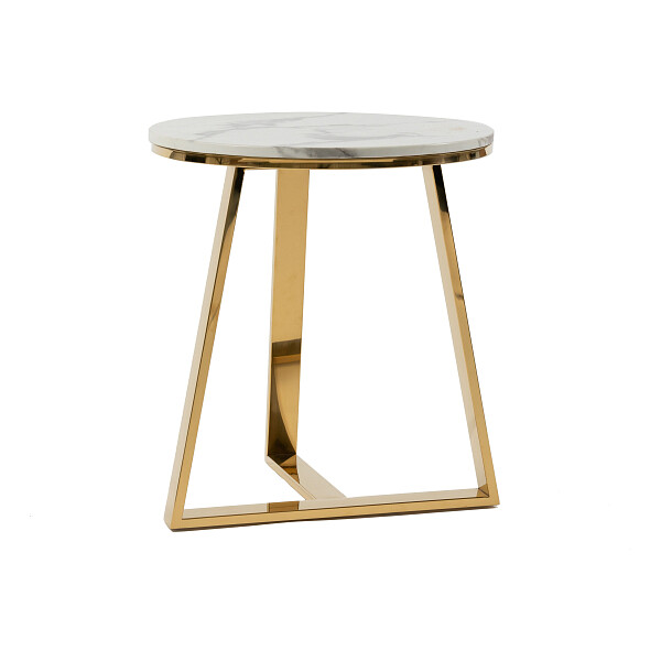 Кофейный столик "Поль" 50 см золото - изображение 1