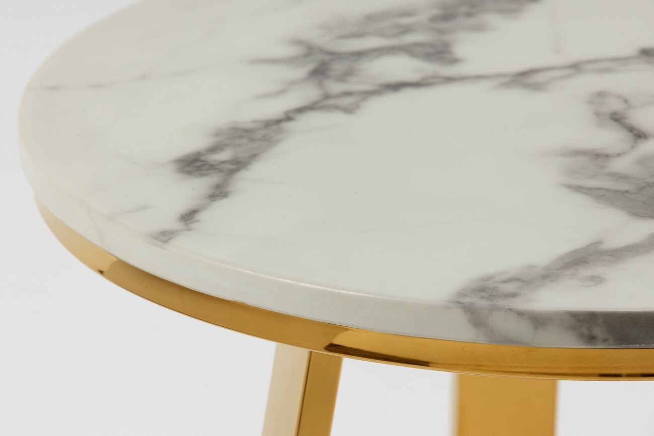 Кофейный столик "Поль" 50 см золото - изображение 3