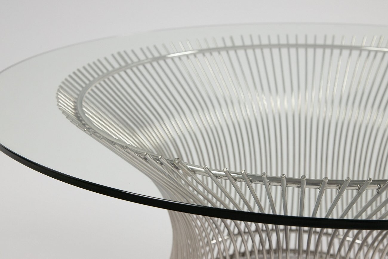Журнальный столик круглый "Марит" серебро 80 см - изображение 3
