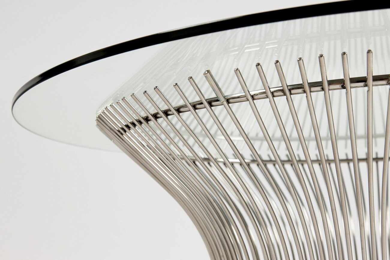 Журнальный столик круглый "Марит" серебро 80 см - изображение 4