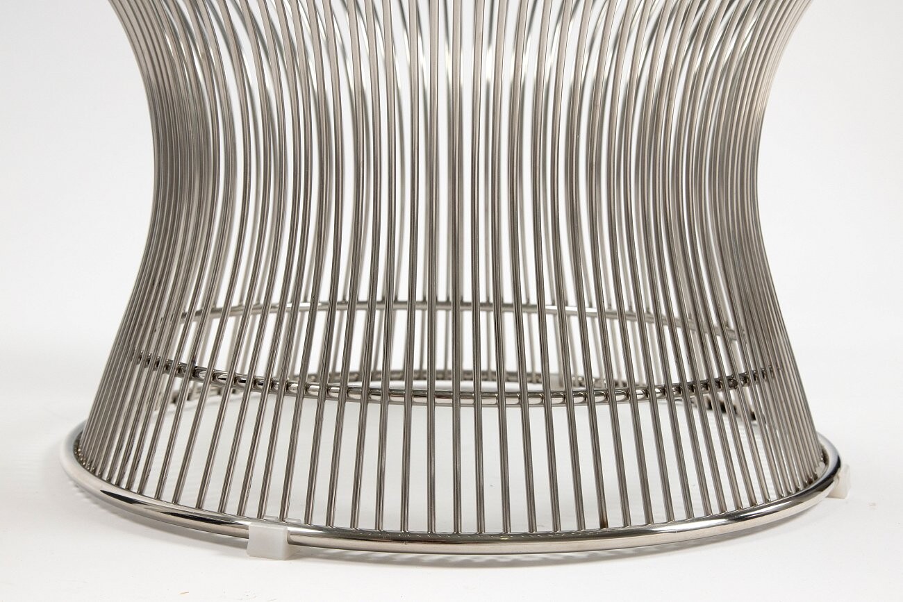 Журнальный столик круглый "Марит" серебро 80 см - изображение 5