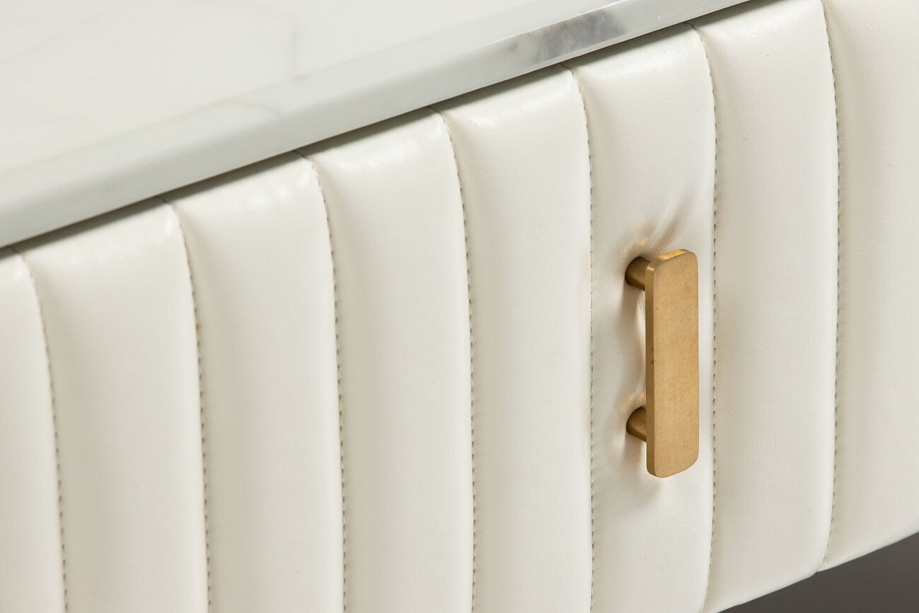 Кофейный столик белый с ящиком "Рианна" - изображение 2