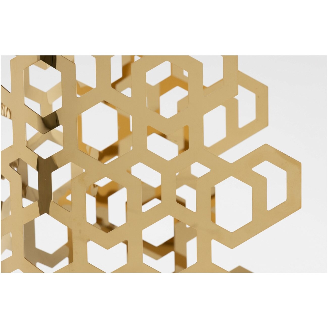 Консоль с белой мраморной столешницей "Золотые соты" - изображение 3