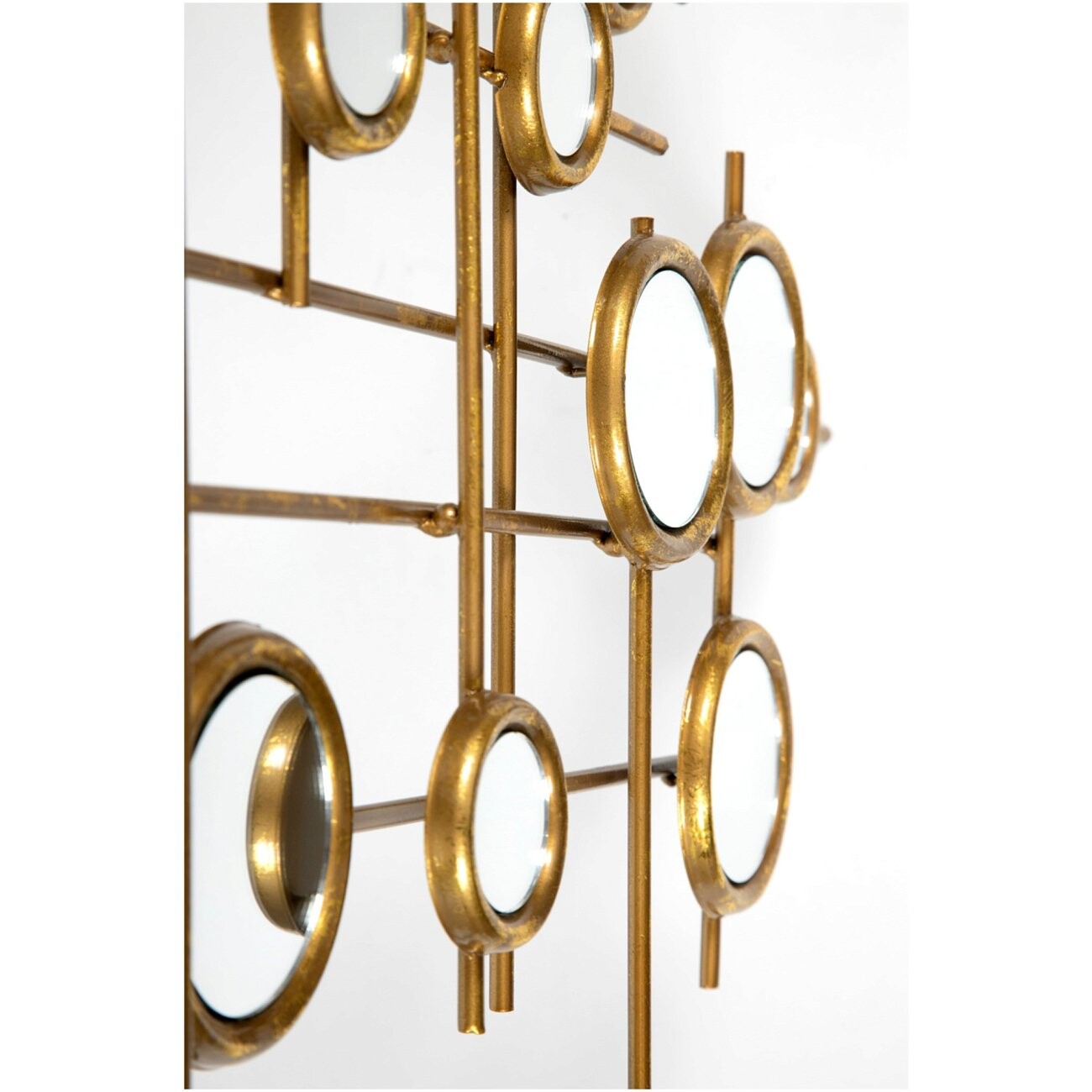 Зеркальное панно декоративное золотое 102х57 см - изображение 3