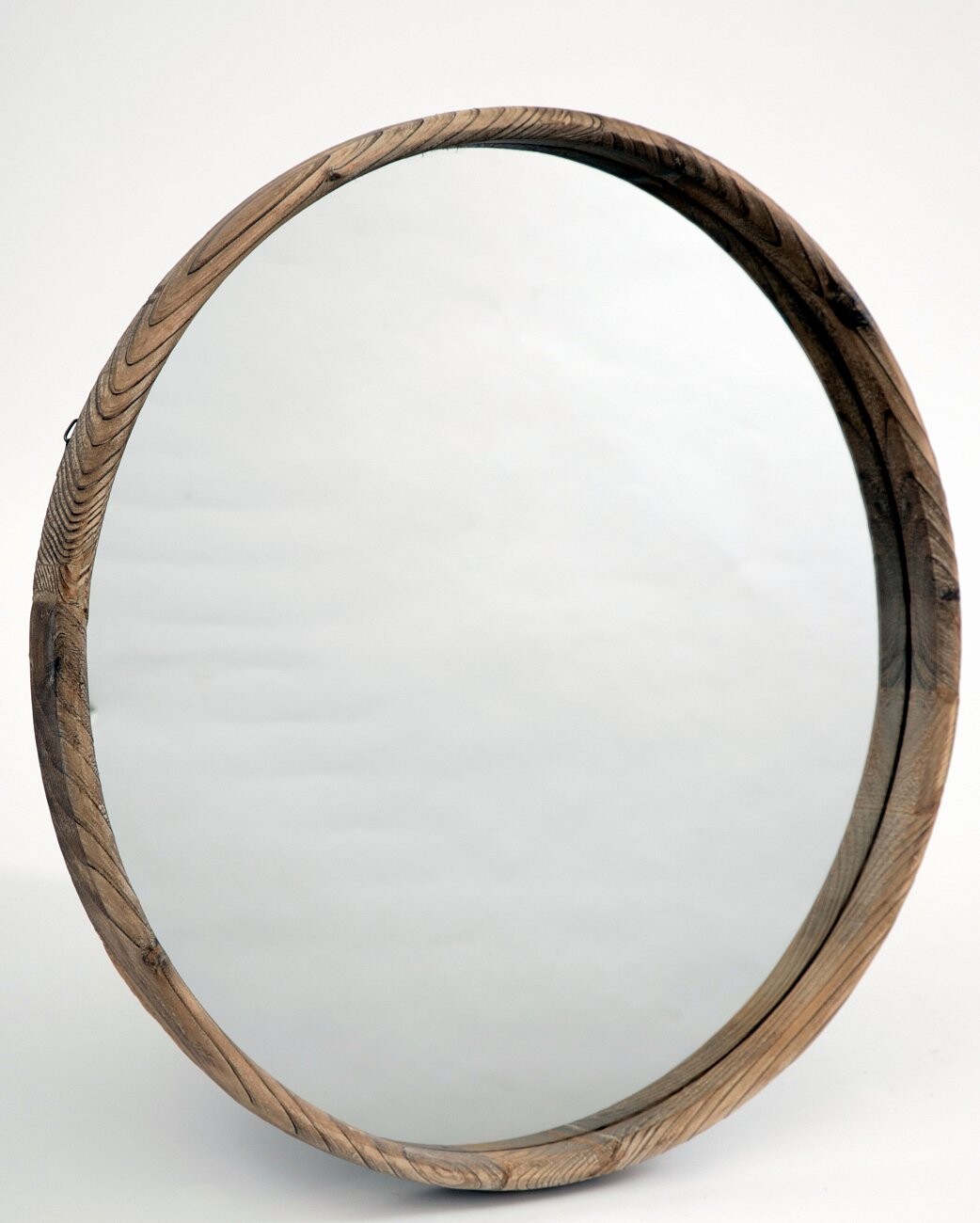 Зеркало настенное круглое в деревянной раме "Аделайн " 70 см - изображение 2