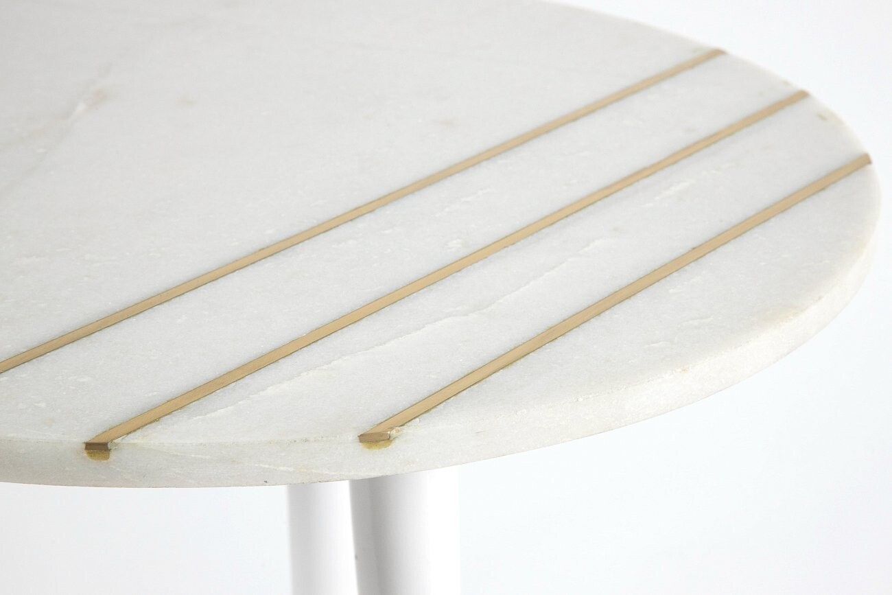 Чайный столик круглый из мрамора "Готье" 59 см - изображение 2