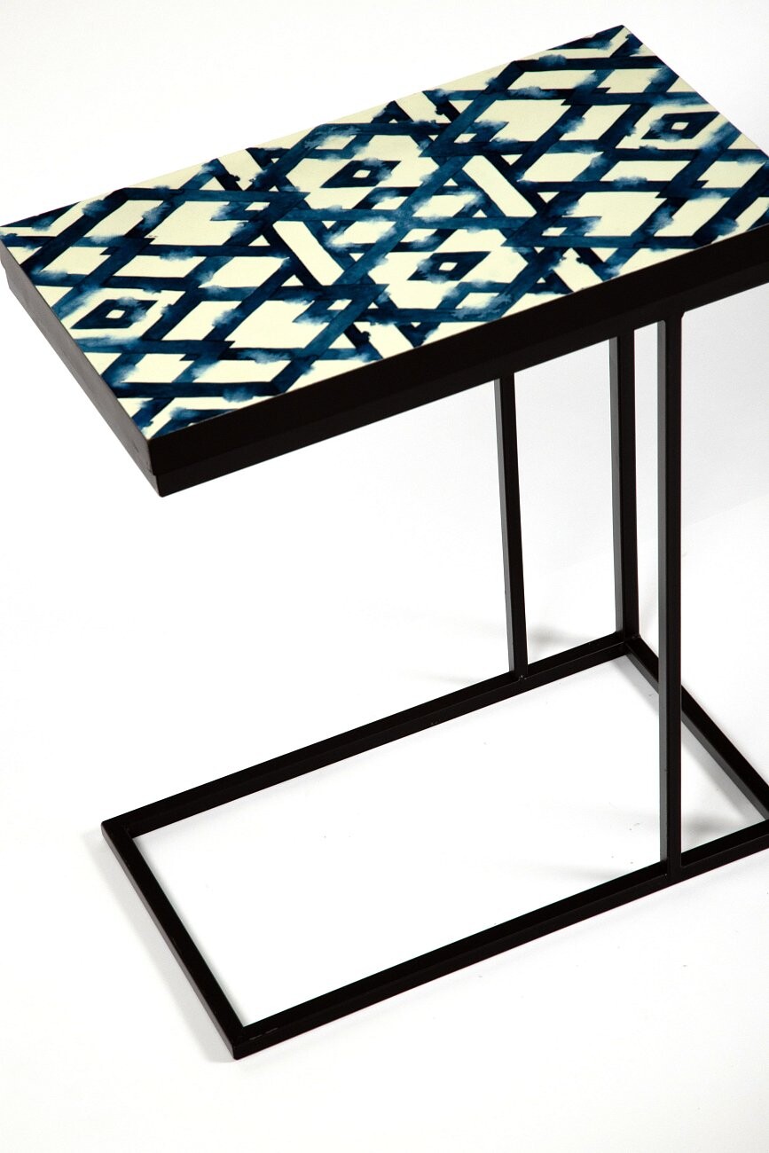 Приставной столик прямоугольный металлический "Жан" 50 см - изображение 4