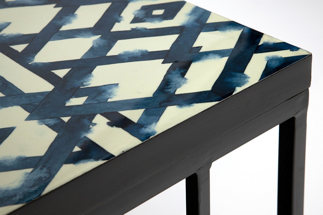 Приставной столик прямоугольный металлический "Жан" 50 см - изображение 5