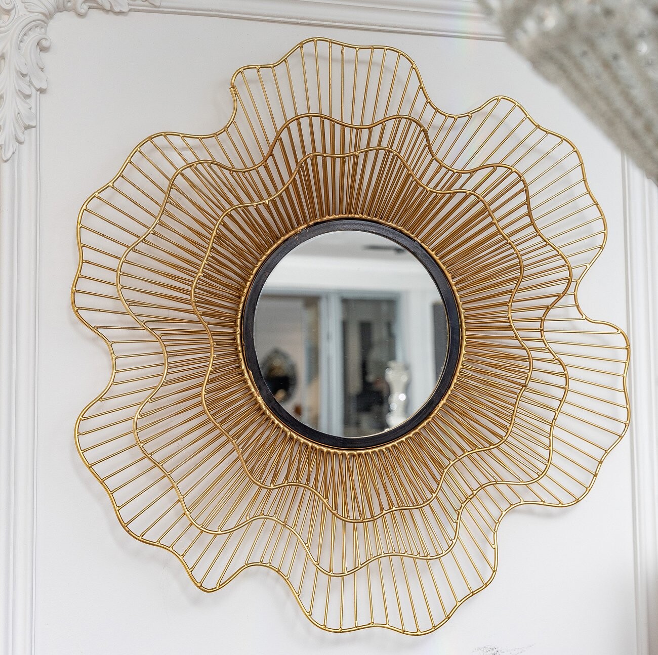 Зеркало-цветок настенное "Бернадет" 69 см - изображение 5