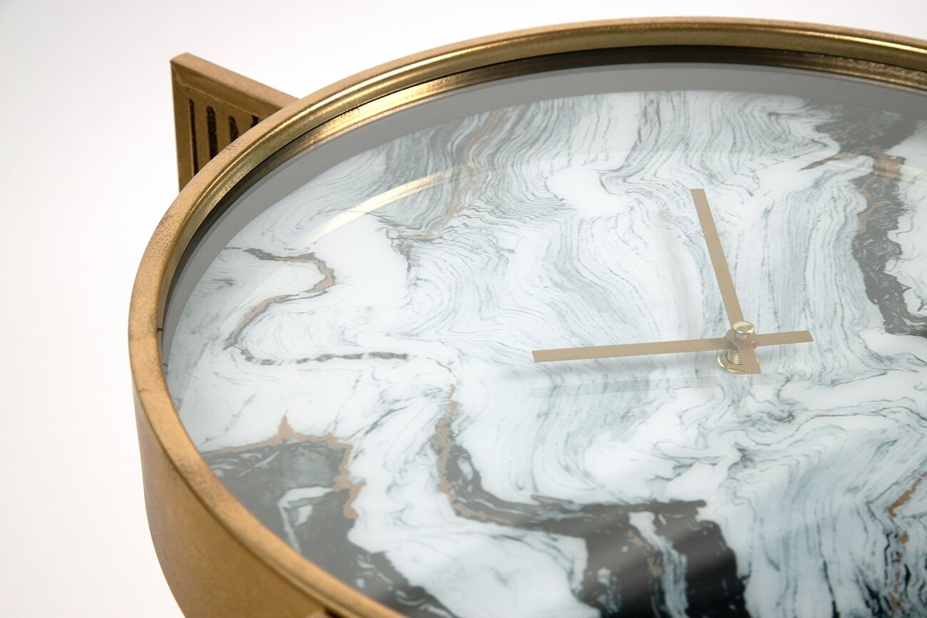 Чайный столик круглый с часами "Себастьян" 54 см - изображение 3